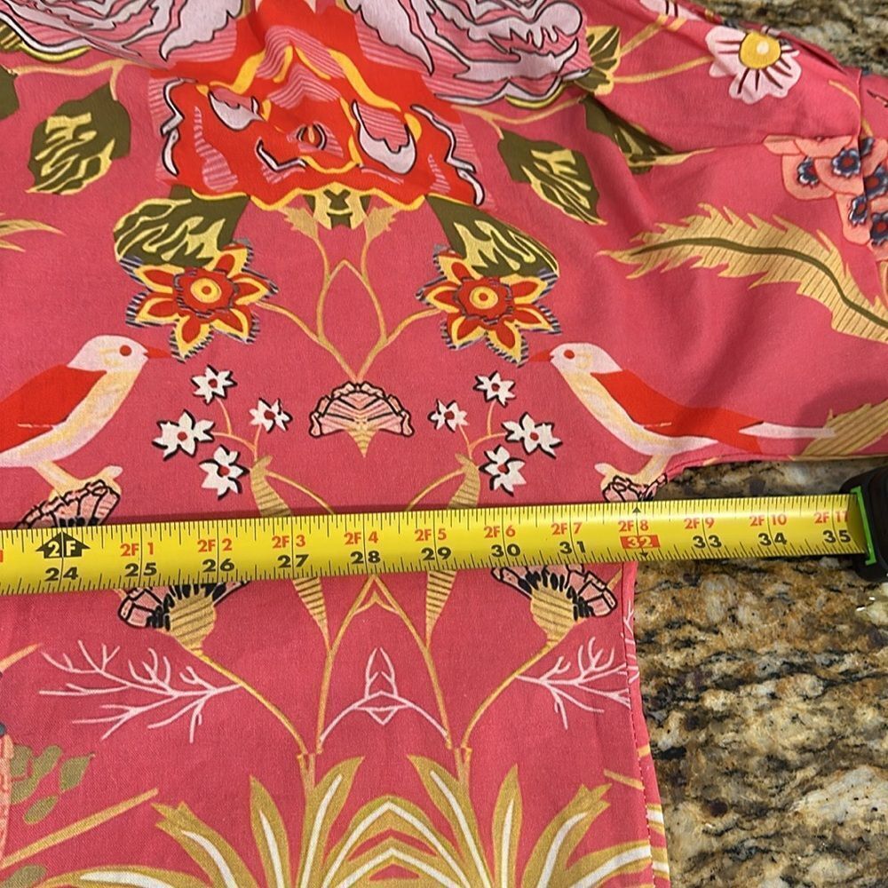 Women's Pink Floral Button-Down Shirt - Picture 6 of 7